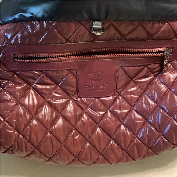 Auth CHANEL Coco Cocoon Nylon Puffer Bag *Reversible* - Picture 7 of 9